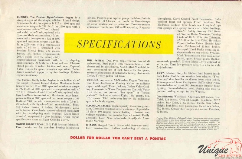 1954 Pontiac Brochure Page 14
